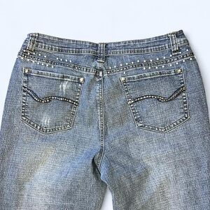 Y2K Denim Studded Flare Jeans by Baccini!